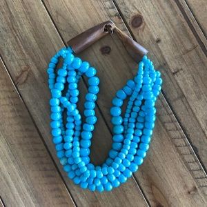 Turquoise bead layered necklace